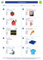 ESL-Spanish - Grades 3-5 - Worksheet: Homophones