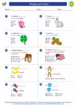 ESL-Spanish - Grades 3-5 - Worksheet: Shapes and Colors