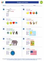 ESL-Spanish - Grades 3-5 - Worksheet: Shapes and Colors