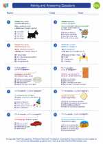 ESL-Spanish - Grades 3-5 - Worksheet: Asking and Answering Questions