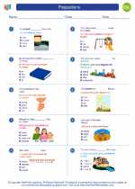 ESL-Spanish - Grades 3-5 - Worksheet: Prepositions