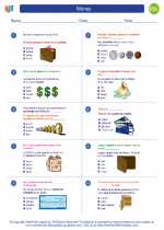 ESL-Spanish - Grades 3-5 - Worksheet: Money