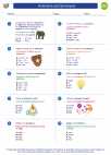 ESL-Spanish - Grades 3-5 - Worksheet: Antonyms and Synonyms