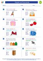 ESL-Spanish - Grades 3-5 - Worksheet: Singular and Plural words