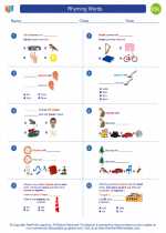 ESL-Spanish - Grades 3-5 - Worksheet: Rhyming Words