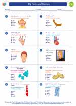 ESL-Spanish - Grades 3-5 - Worksheet: My Body and Clothes