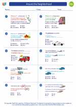 ESL-Spanish - Grades 3-5 - Worksheet: Around the Neighborhood