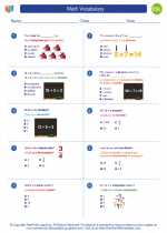 ESL-Spanish - Grades 3-5 - Worksheet: Math Vocabulary