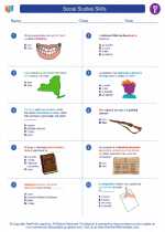 Social Studies - Fifth Grade - Worksheet: Social Studies Skills