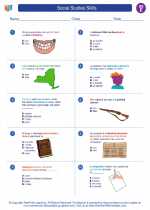 Social Studies - Fifth Grade - Worksheet: Social Studies Skills