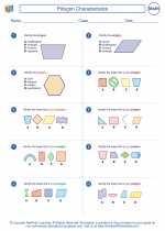 Mathematics - Fifth Grade - Worksheet: Polygon Characteristics