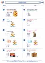 Mathematics - Sixth Grade - Worksheet: Measurement