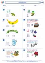 Mathematics - Fourth Grade - Worksheet: Multiplication