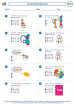 Mathematics - Fourth Grade - Worksheet: Division/Multiplication