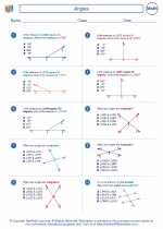 Mathematics - Fifth Grade - Worksheet: Angles