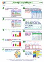 Mathematics - Fifth Grade - Worksheet: Collecting and Displaying Data