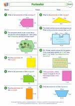Mathematics - Third Grade - Worksheet: Perimeter