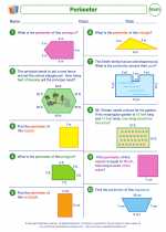 Mathematics - Third Grade - Worksheet: Perimeter