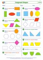 Congruent Shapes. Mathematics Worksheets and Study Guides Third Grade.