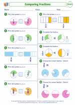 comparing fractions 3rd grade math worksheets and answer keys study guides and vocabulary sets