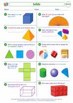 Mathematics - Second Grade - Worksheet: Solids