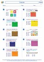 Mathematics - Second Grade - Worksheet: Calendar