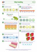 Mathematics - Second Grade - Worksheet: Skip Counting