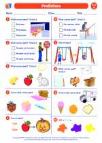 English Language Arts - First Grade - Worksheet: Predictions