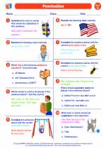 English Language Arts - Fourth Grade - Worksheet: Punctuation