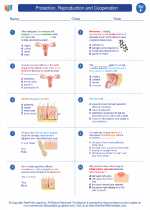 Science - Sixth Grade - Worksheet: Protection, Reproduction and Cooperation