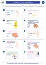 Science - Sixth Grade - Worksheet: Moving and Controlling the Body