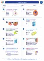 Cell Transport. 6th Grade Science Worksheets, Vocabulary Sets and