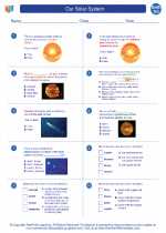 Earth Science - High School - Worksheet: Our Solar System