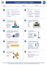 Chemistry - High School - Worksheet: Properties and States of Matter