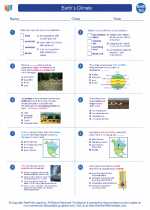 Earth Science - High School - Worksheet: Earth`s Climate