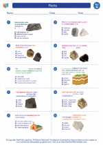 Science - Eighth Grade - Worksheet: Rocks