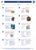 Science - Eighth Grade - Worksheet: Rocks