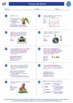 Physics - High School - Worksheet: Forces and Motion