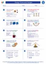 Science - Seventh Grade - Worksheet: Energy: Forms and Changes