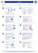 Science - Seventh Grade - Worksheet: Sound