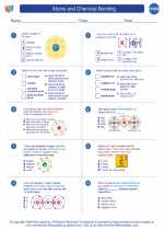 Chemistry - High School - Worksheet: Atoms and Chemical Bonding