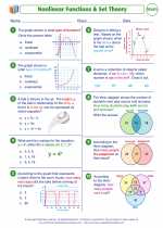 Mathematics - Seventh Grade - Worksheet: Nonlinear Functions and Set Theory