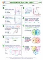 Mathematics - Seventh Grade - Worksheet: Nonlinear Functions and Set Theory