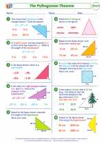 Mathematics - Seventh Grade - Worksheet: The Pythagorean Theorem