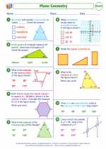 Mathematics - Eighth Grade - Worksheet: Plane Geometry