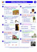 african american history social studies worksheets and study guides fourth grade