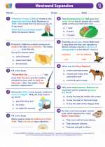 Social Studies - Fourth Grade - Worksheet: Westward Expansion