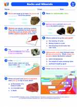 Science - Fourth Grade - Worksheet: Rocks and Minerals