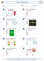 Mathematics - Sixth Grade - Worksheet: Order of Operations