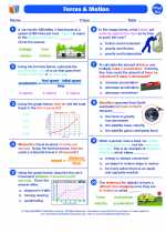 Science - Seventh Grade - Worksheet: Motion